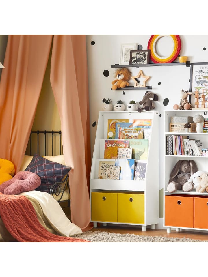 SoBuy Bücherregal in Weiß - (B)60 x (H)110 x (T)25cm günstig kaufen onesize