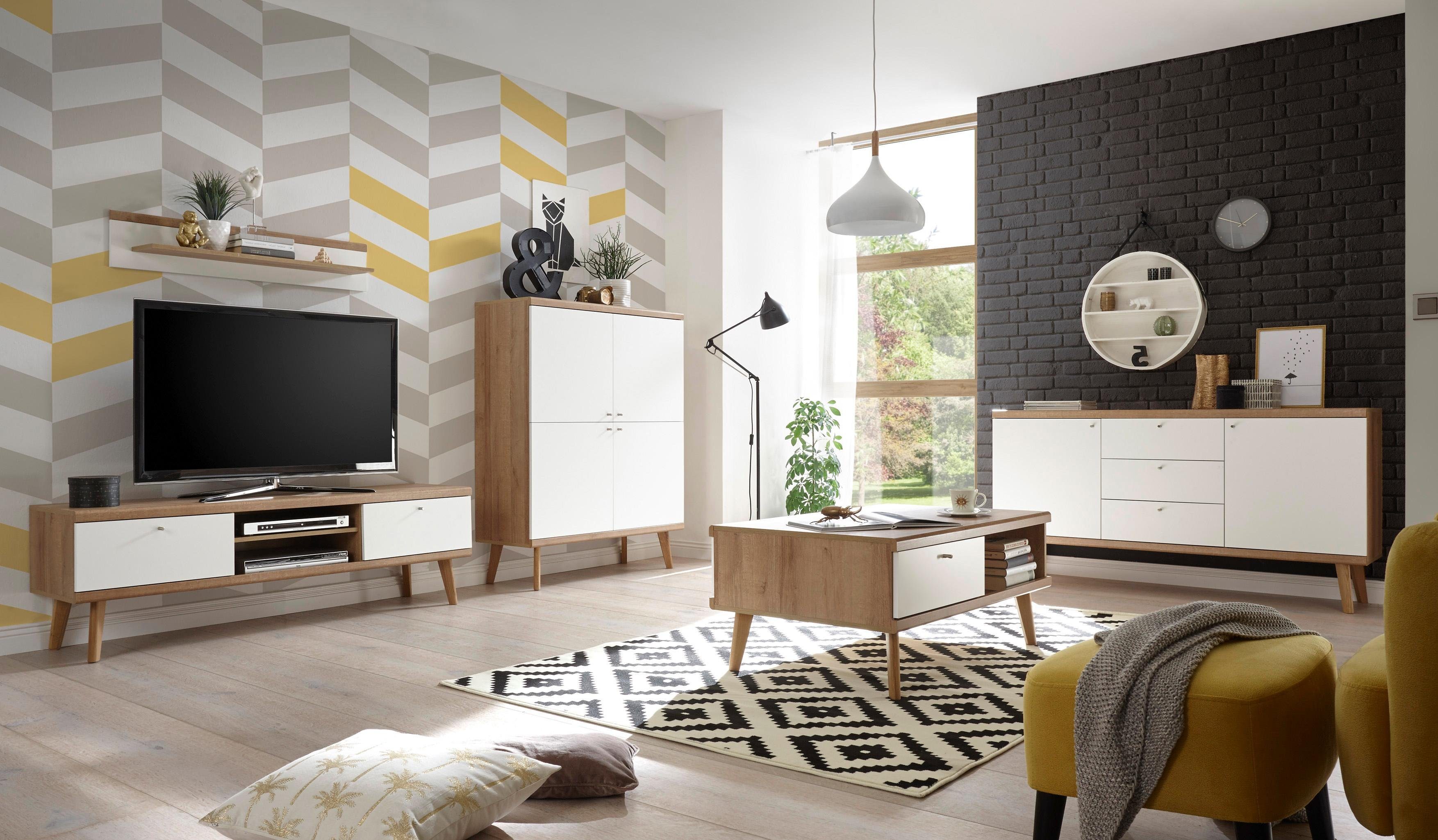 andas Wohnwand Merle, (Set, 3-St), aus der freundin Home Collection