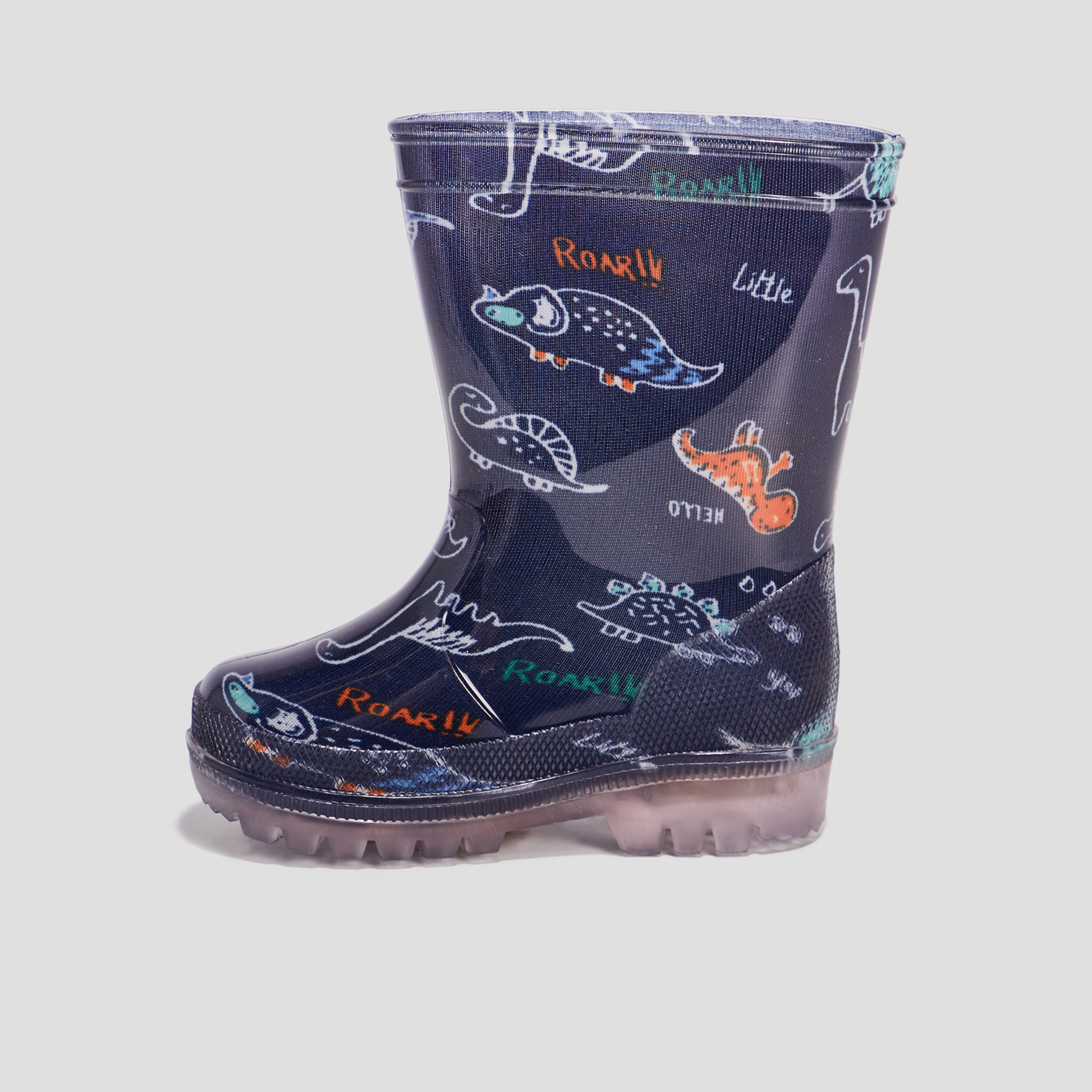 Bottes de pluie lumineuses bleu marine bébé garçon | La Halle