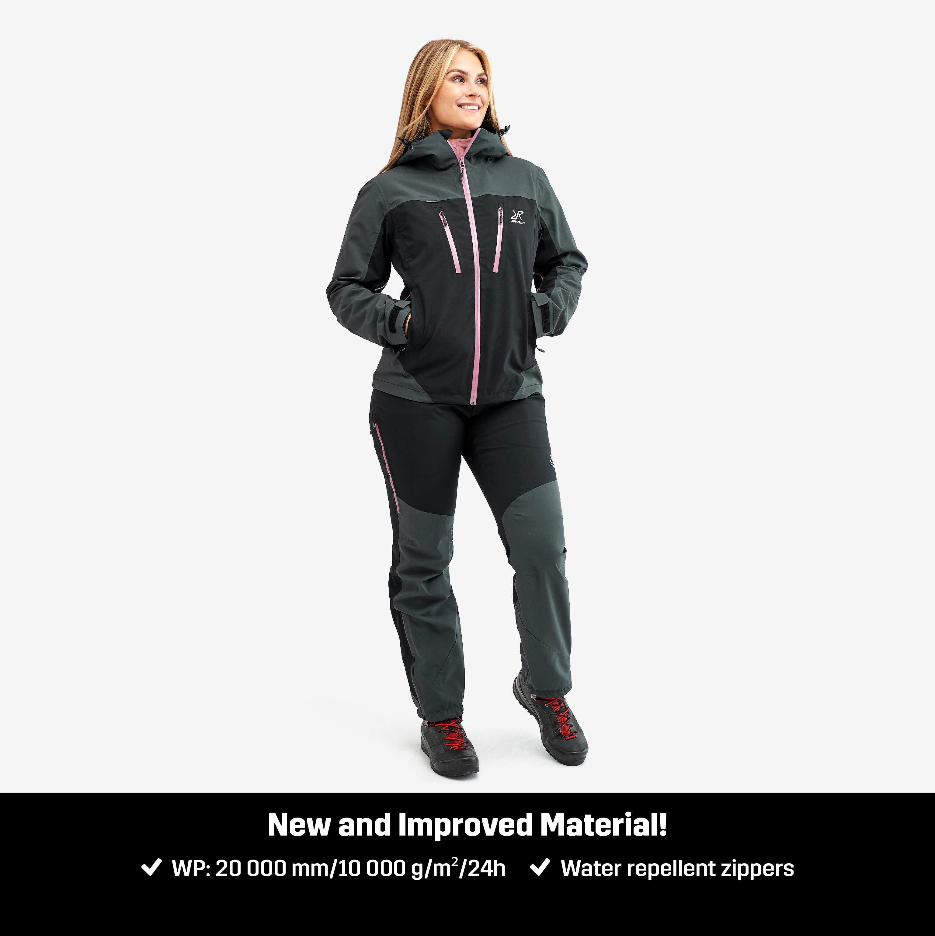Silence Proshell Jacket Femme Black/Rose