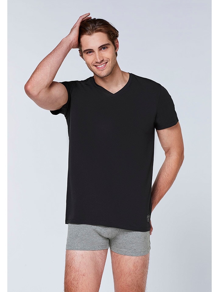 Chiemsee 2er-Set: Shirts in Schwarz günstig kaufen