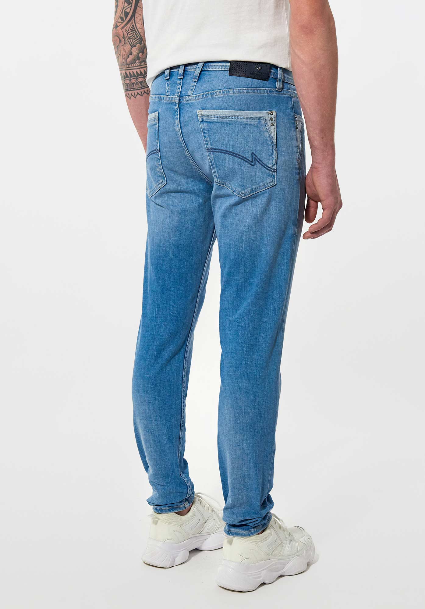 IKENA  Jean slim bleu clair Homme