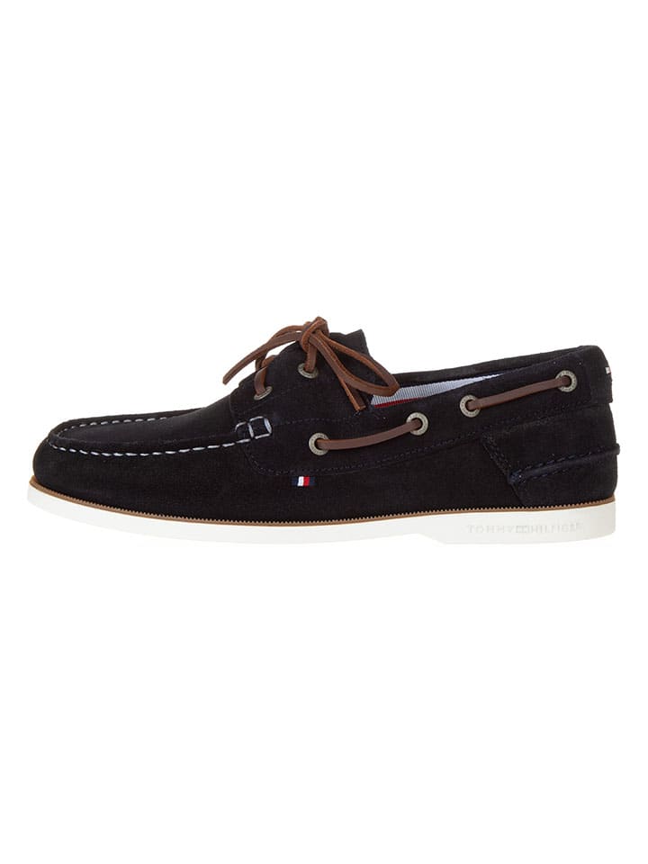 Tommy Hilfiger Shoes Leder-Mokassins in Schwarz günstig kaufen