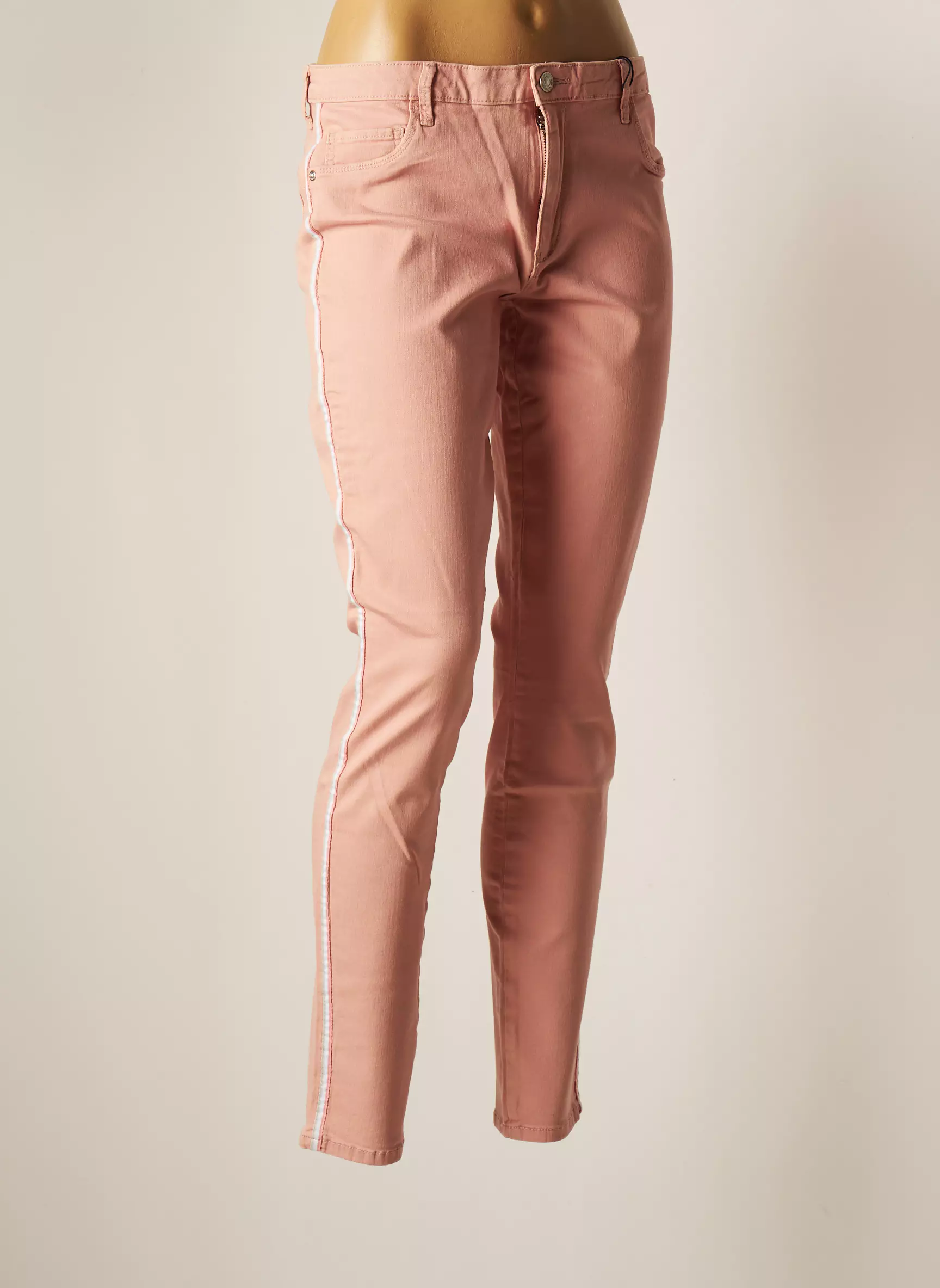 Only Jeans Coupe Slim Femme couleur rose
