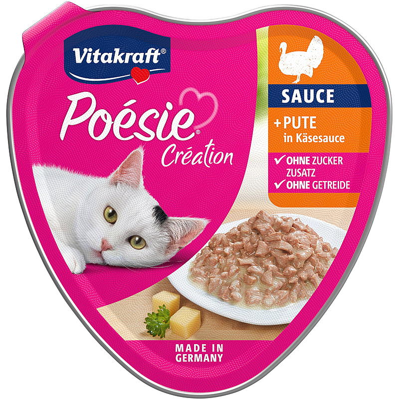 Vitakraft Kattemat 85 g Kalkun i ostesaus Poesi