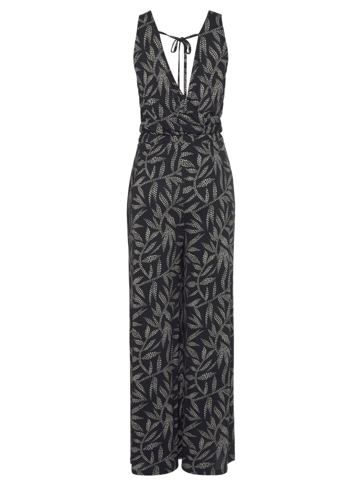 LASCANA Overall in schwarz-sand bedruckt günstig kaufen