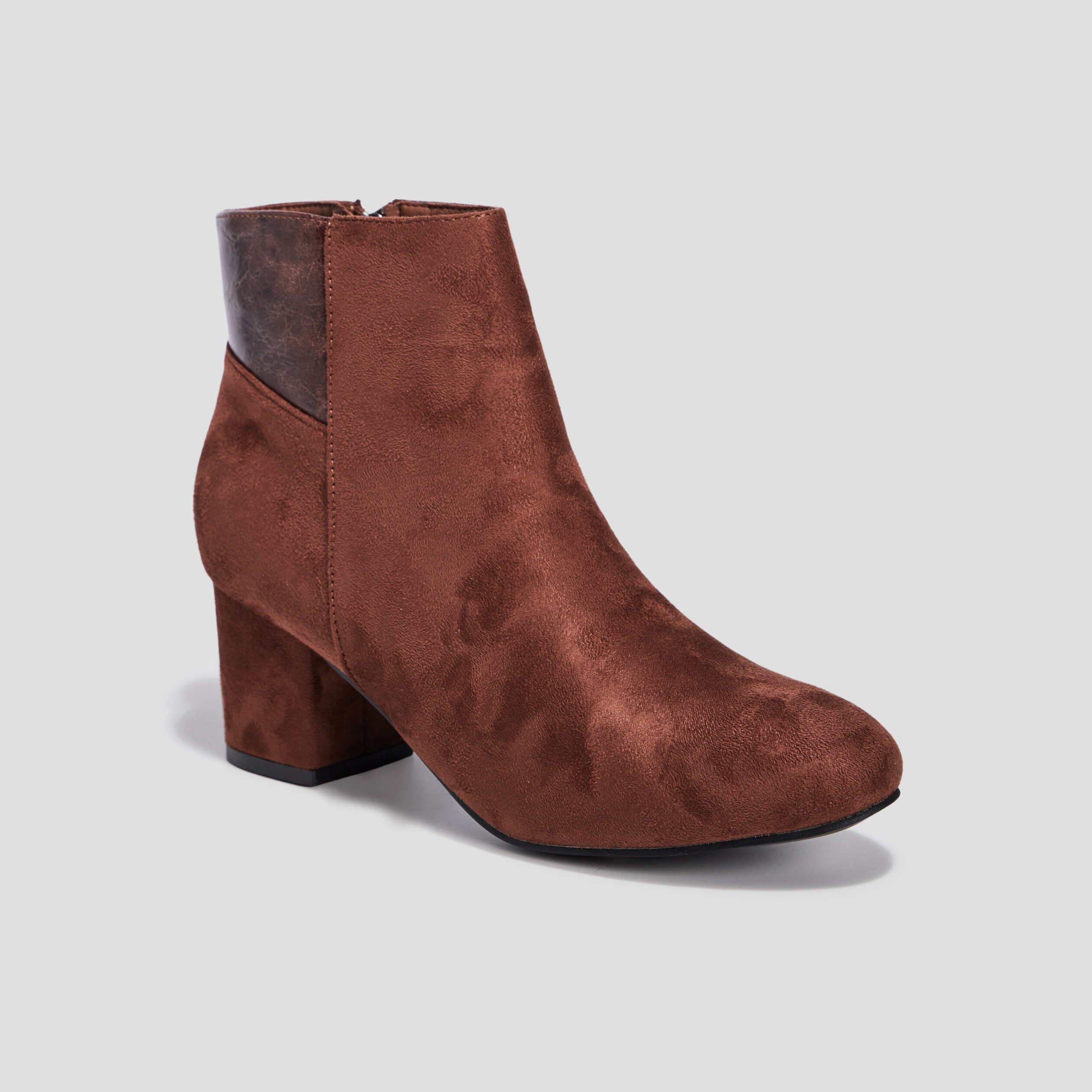 Bottines à talons marron femme | La Halle