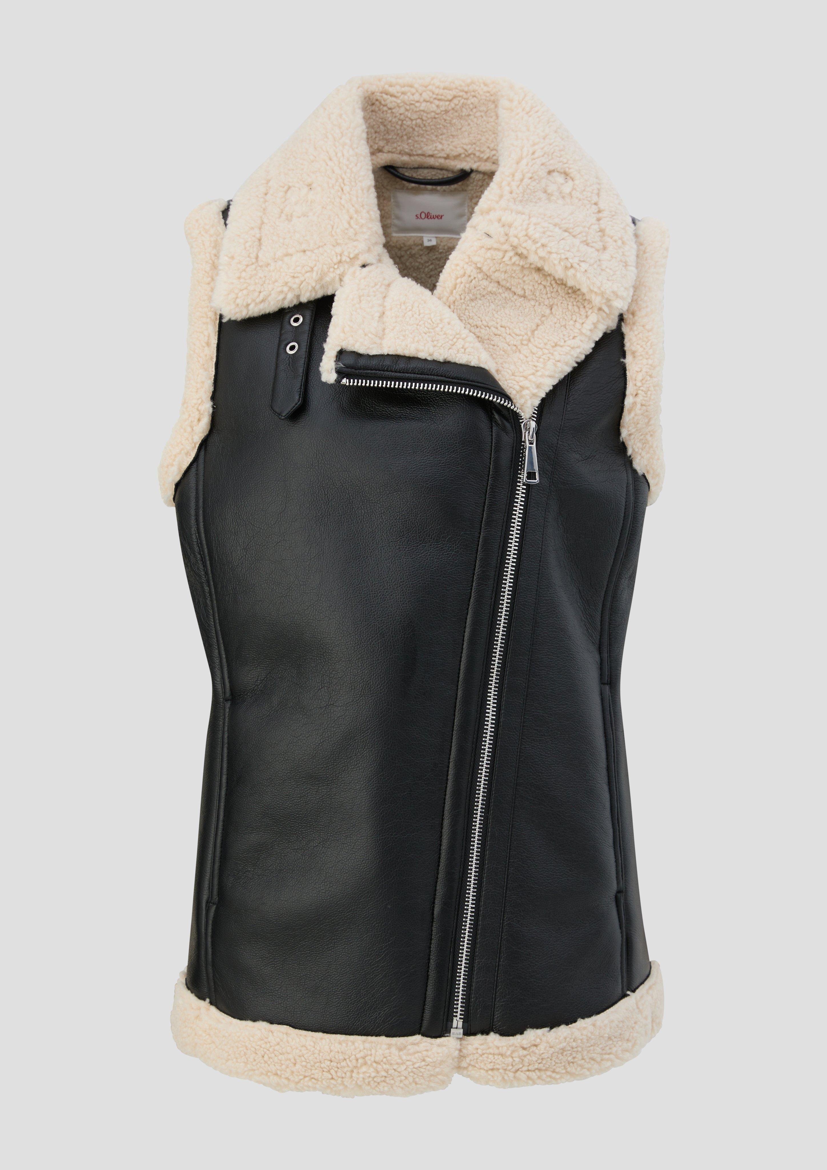 Bikerweste aus Lederimitat  2138707-9999