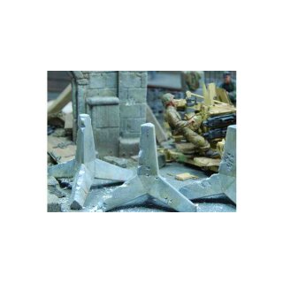 1:35 Panzersperre Betonigel, 3x