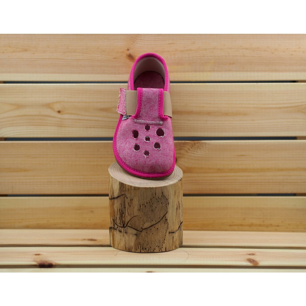 Pegres BF03 Rosa Barfußhauschuhe