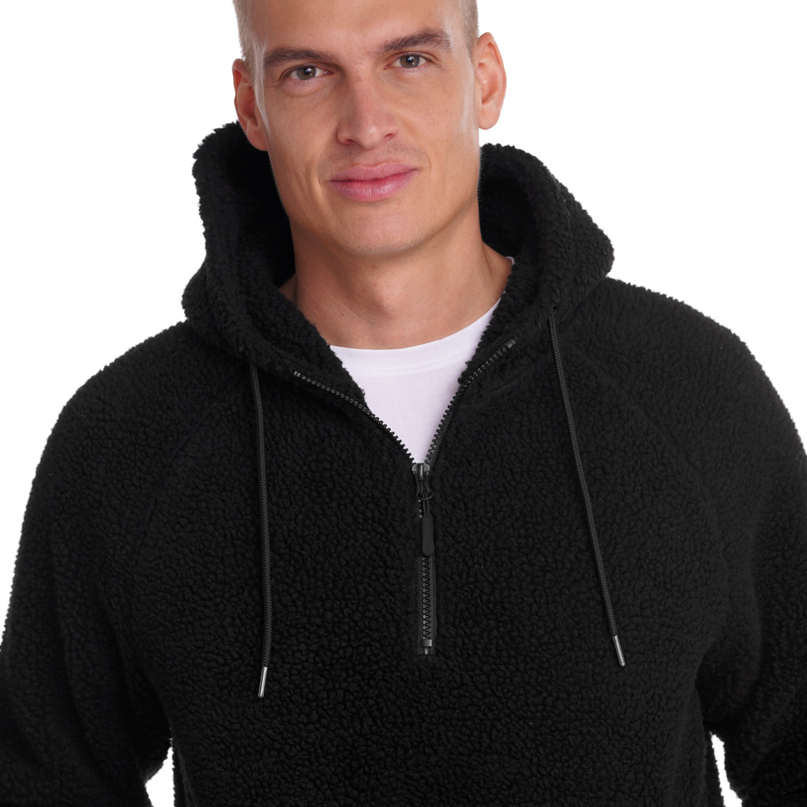 Herren Hoodie aus Teddyfleece
