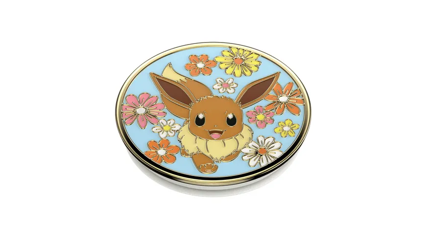 PopGrip - ausziehbarer Handy-Griff Handyhalter - Pokémon Enamel Floral Eevee