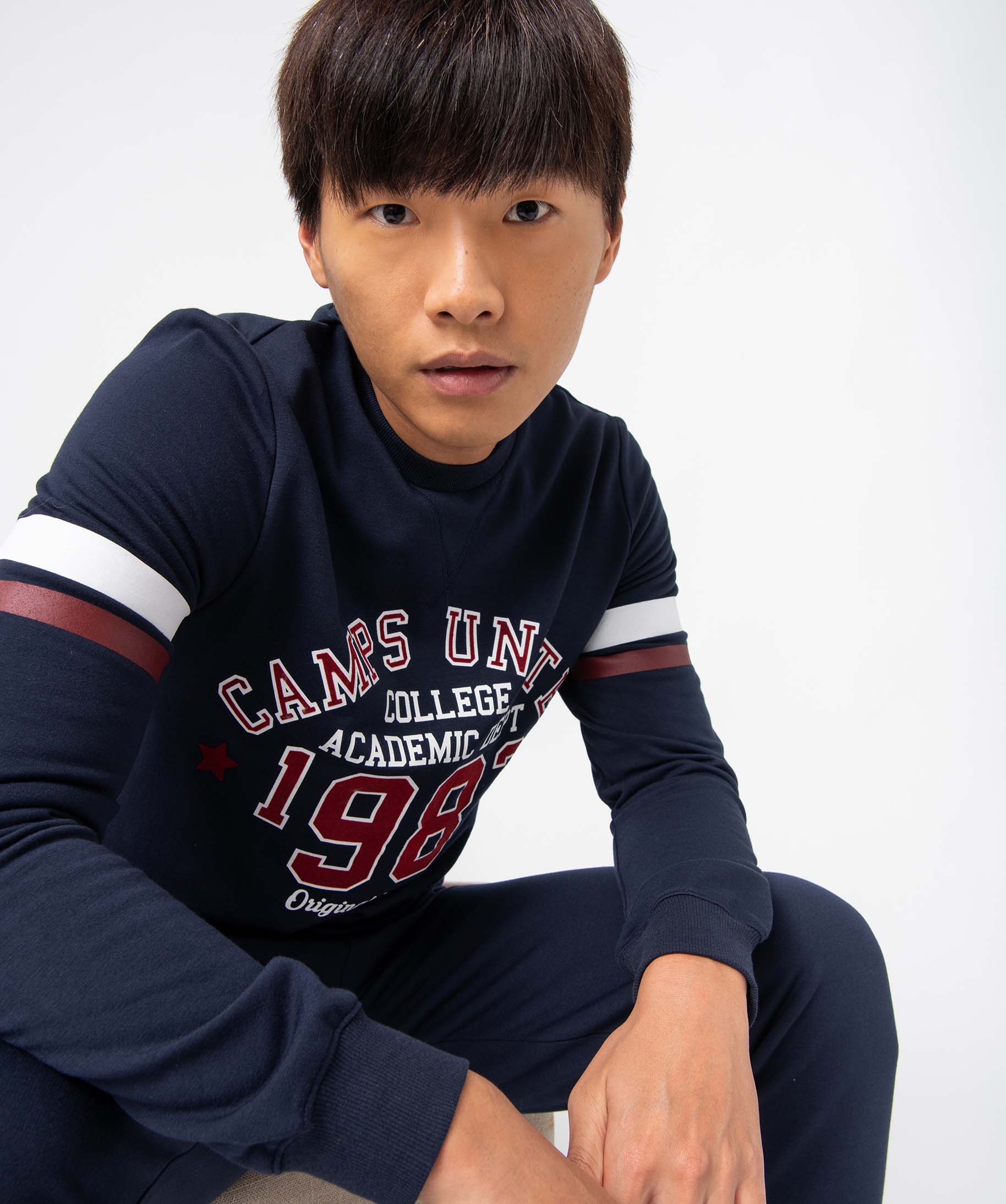 Pyjama homme en molleton - Camps United marine | GEMO