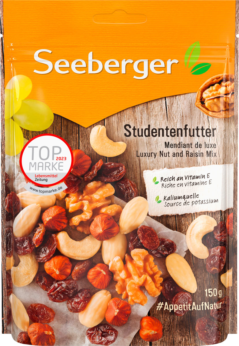 Nuss- & Trockenfrüchtemischung, Studentenfutter, 150 g