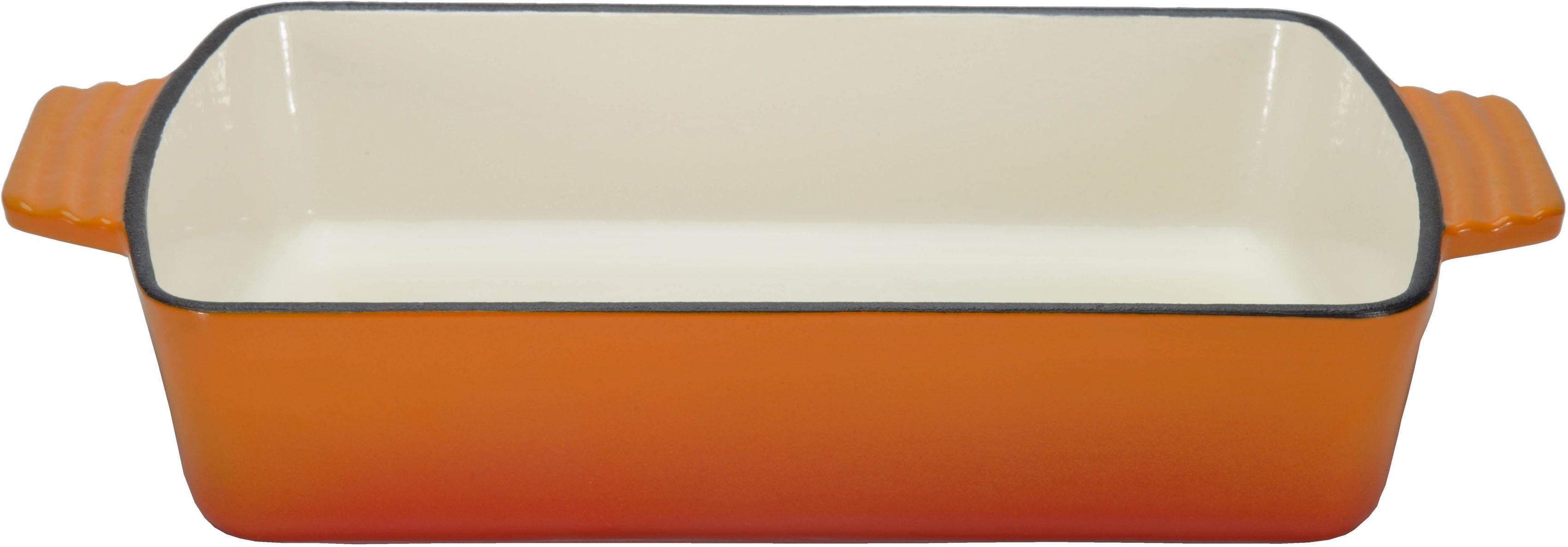 GSW Auflaufform ORANGE SHADOW, Gusseisen, (1-St), Induktion