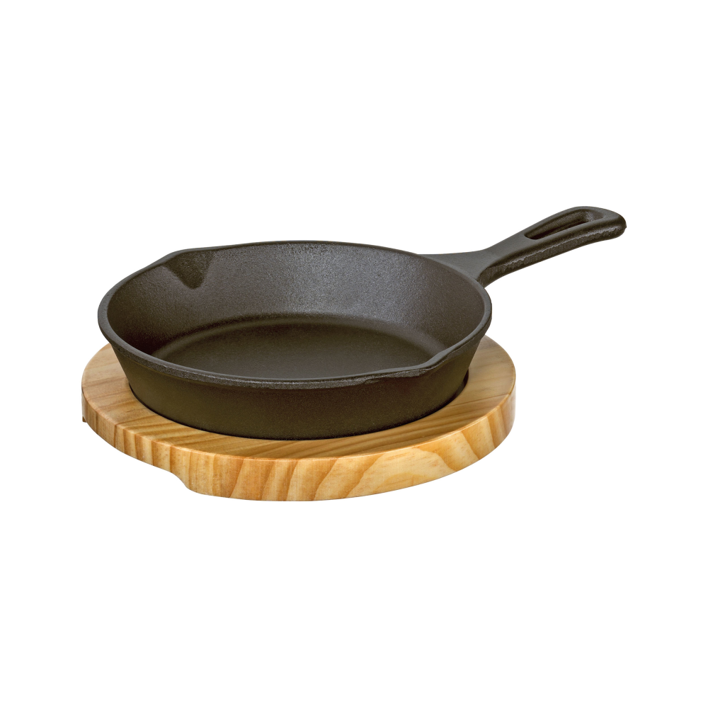 Servierpfanne rund BBQ 2-teilig