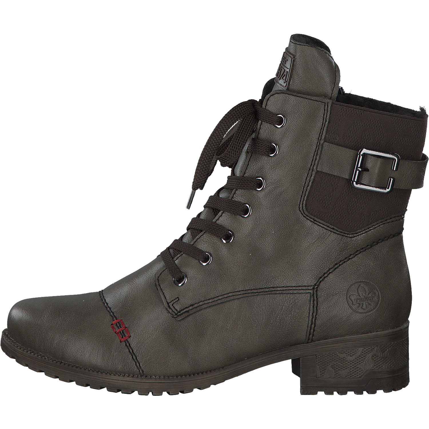 Rieker 70345, Schnürstiefel, Damen, vert