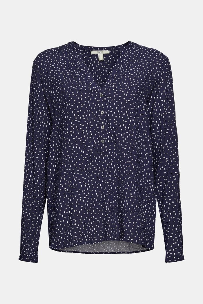 Henley-Bluse aus LENZING™ ECOVERO™