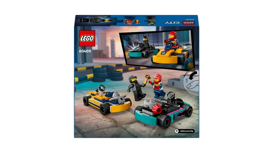 LEGO City 60400 Go-Karts mit Rennfahrern