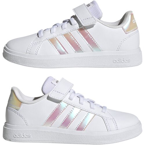 KINDER HALBSCHUHE GRAND COURT LIFESTYLE COURT ELASTIC LACE AND TOP STRAP