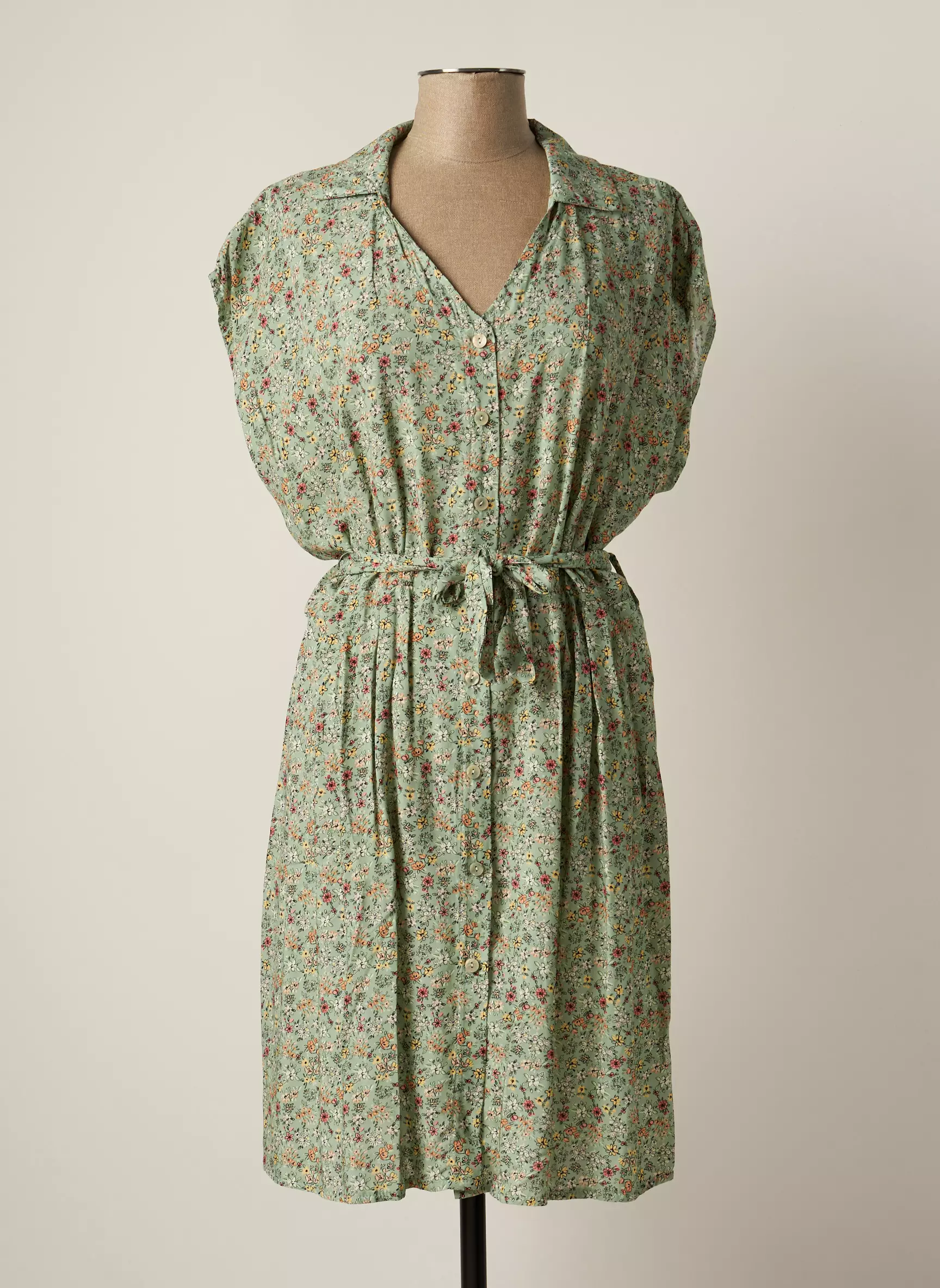 Couleurs Du Temps Robes Mi Longues Femme couleur vert