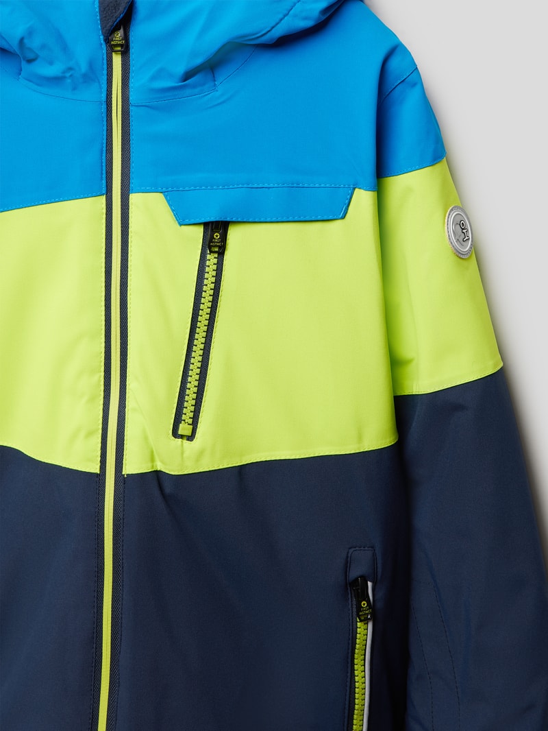Funktionsjacke mit Label-Patch in marineblau