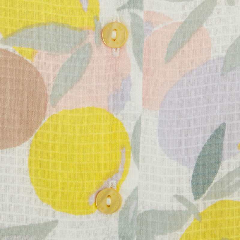 Robe sans manches bébé fille en coton jaune Absorba