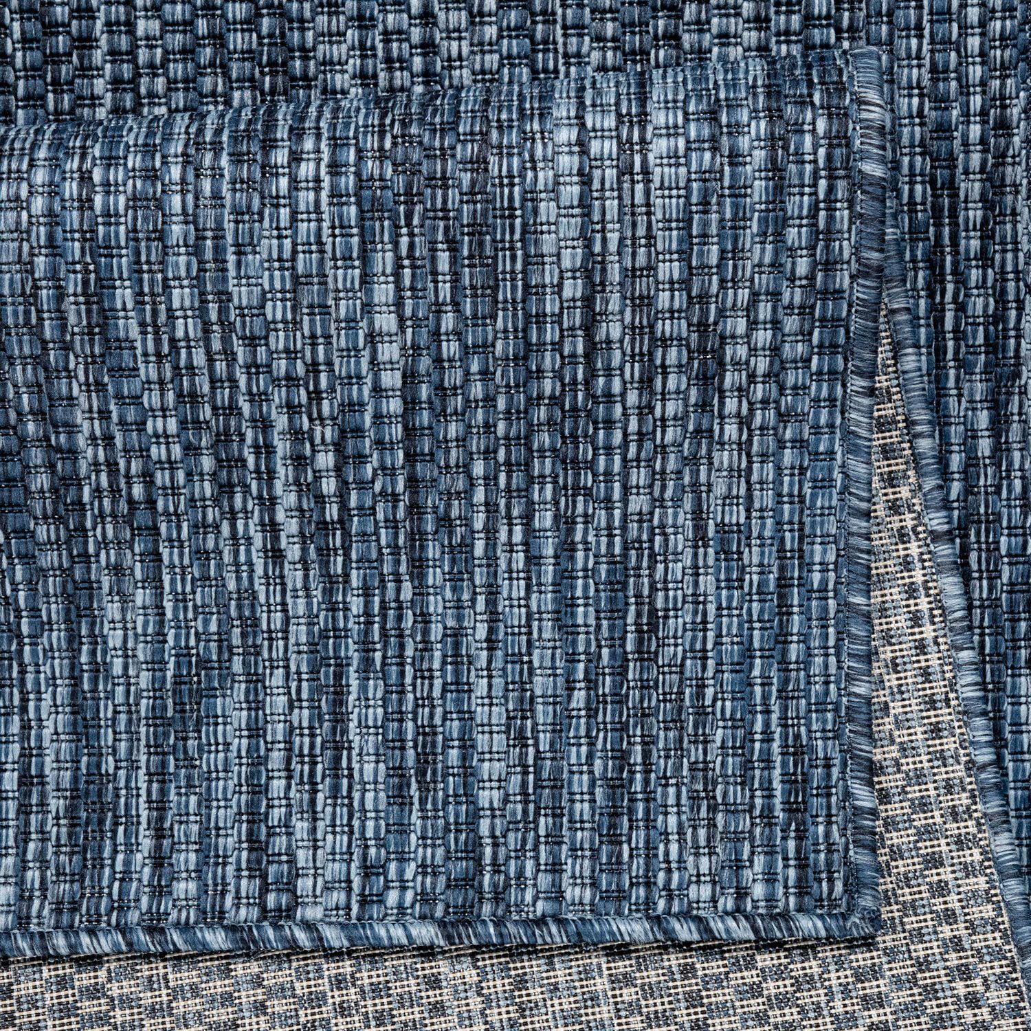 Teppich Venedig, Home affaire, rund, Höhe: 5 mm, Flachgewebe, Sisal-Optik, meliert, UV-beständig, Outdoor geeignet