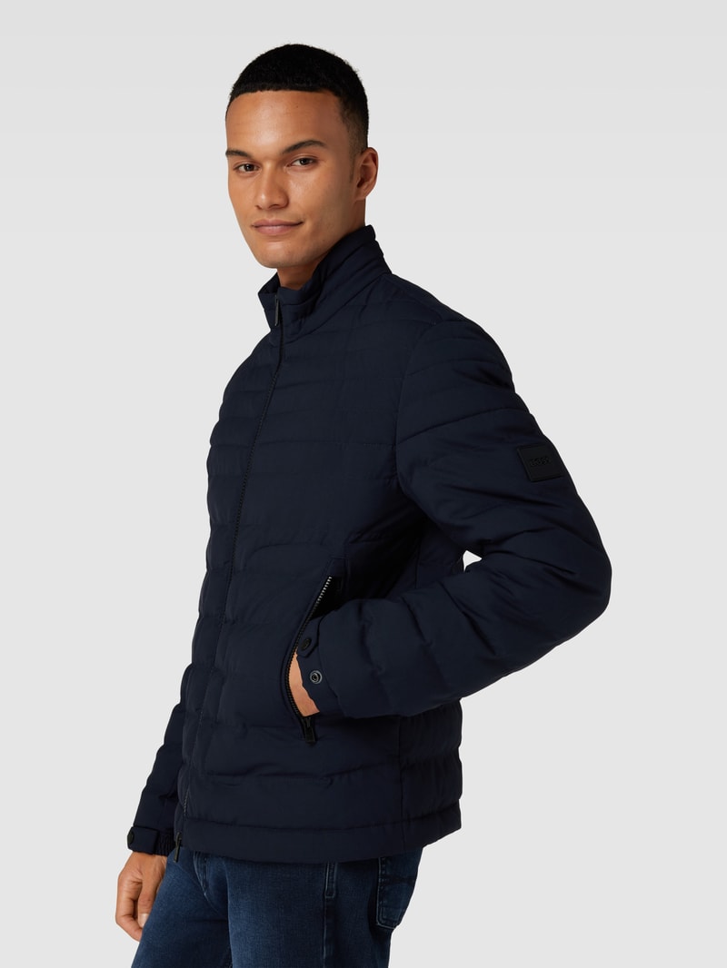Steppjacke mit Stehkragen Modell 'Coldio' in marineblau