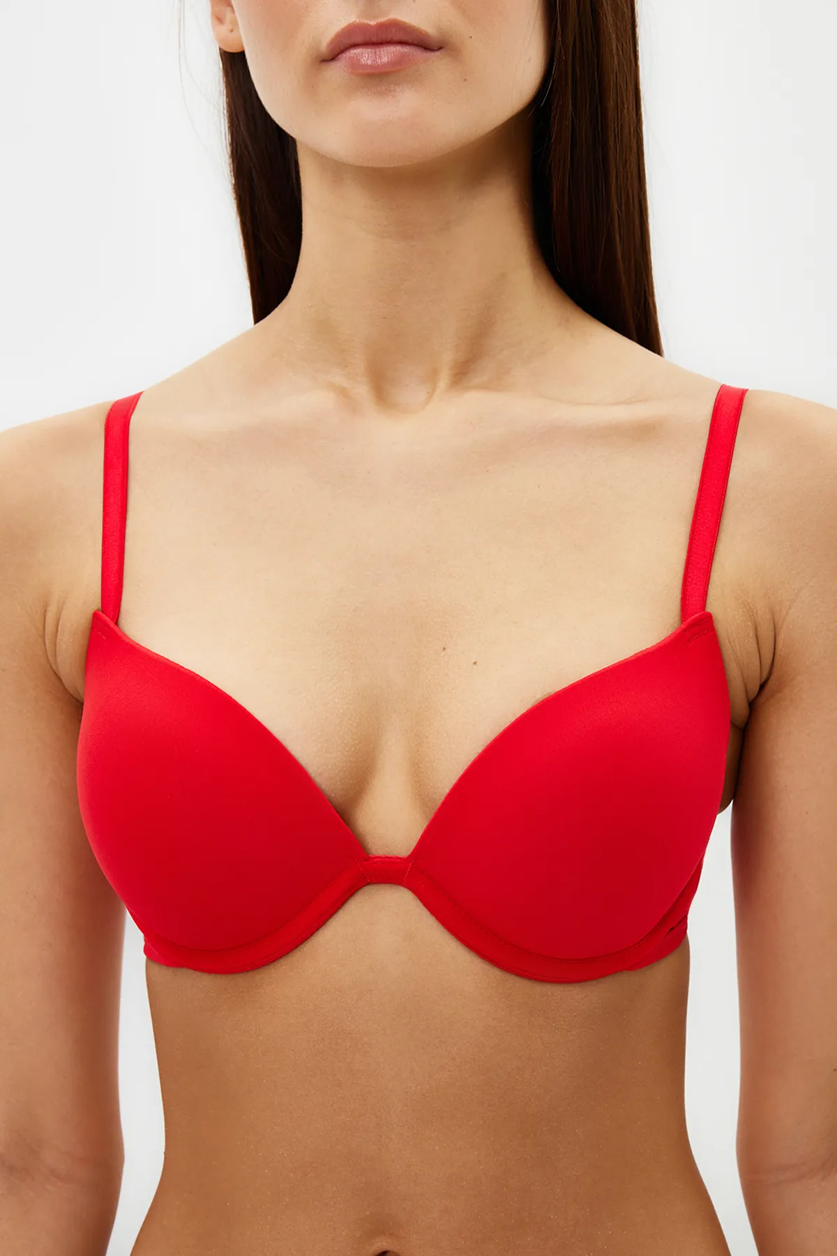 Trendyol Collection  T-Shirt-BH mit extra Push-Up-Effekt und Trägern mit Granatapfelblüten-Motiv THMAW22SU0004