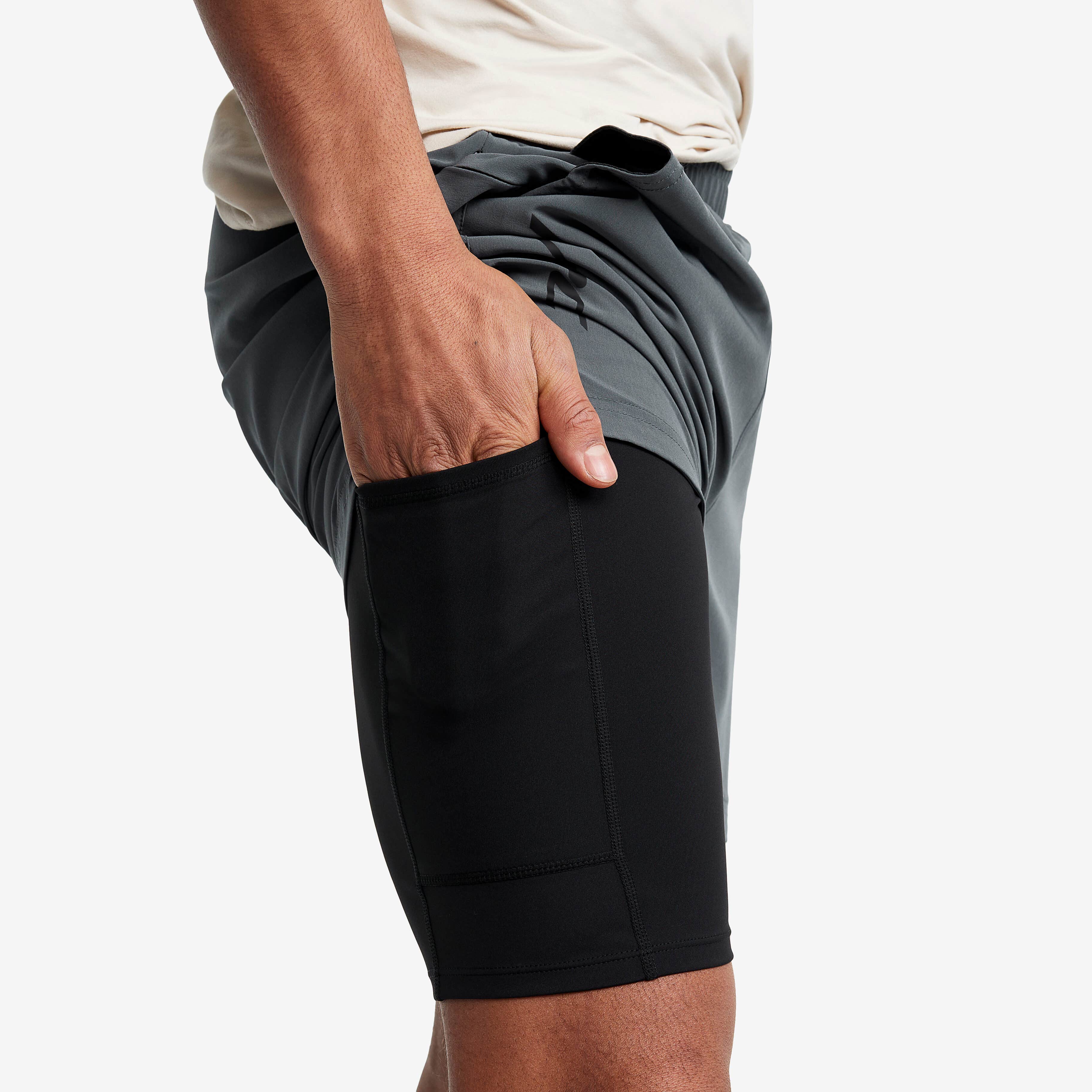 2-in-1 Shorts Homme Turbulence Blue