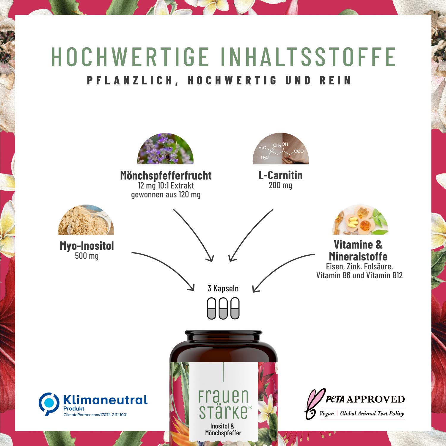 Inositol Mönchspfeffer Komplex - Frauenstärke - NATURTREU®