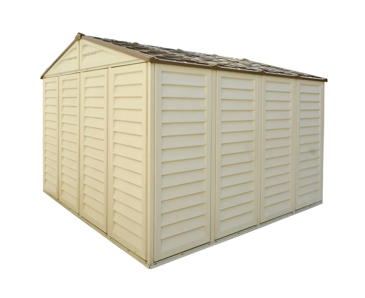 Duramax Kunststoffgerätehaus Duramax WoodBridge Plus 10 m² mit Bodenrahmen (Model 40224 -10x10´)