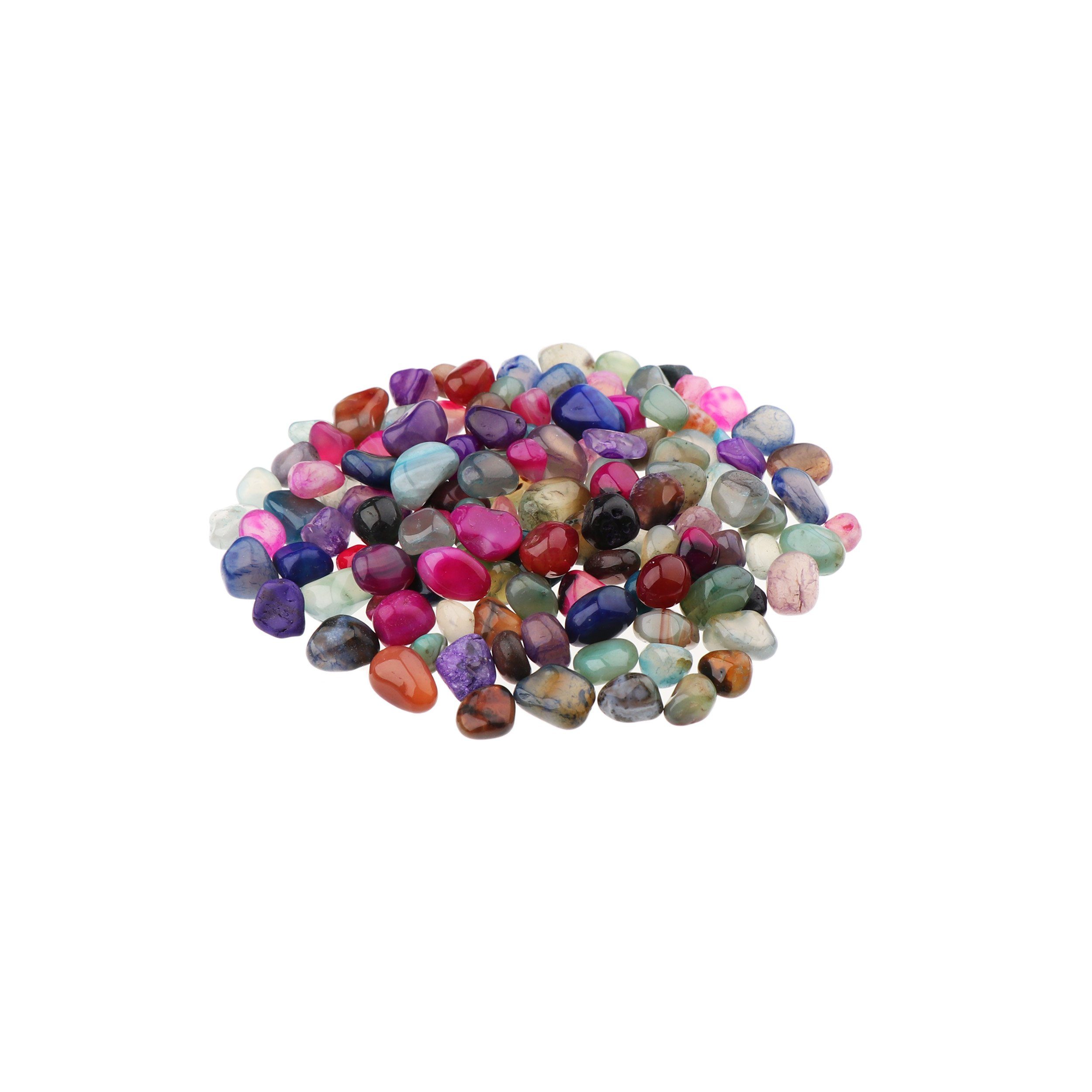 NKlaus Mineralstein 100g Trommelsteine Achat 10 -15mm Heilsteine Edelsteine Schmucksteine