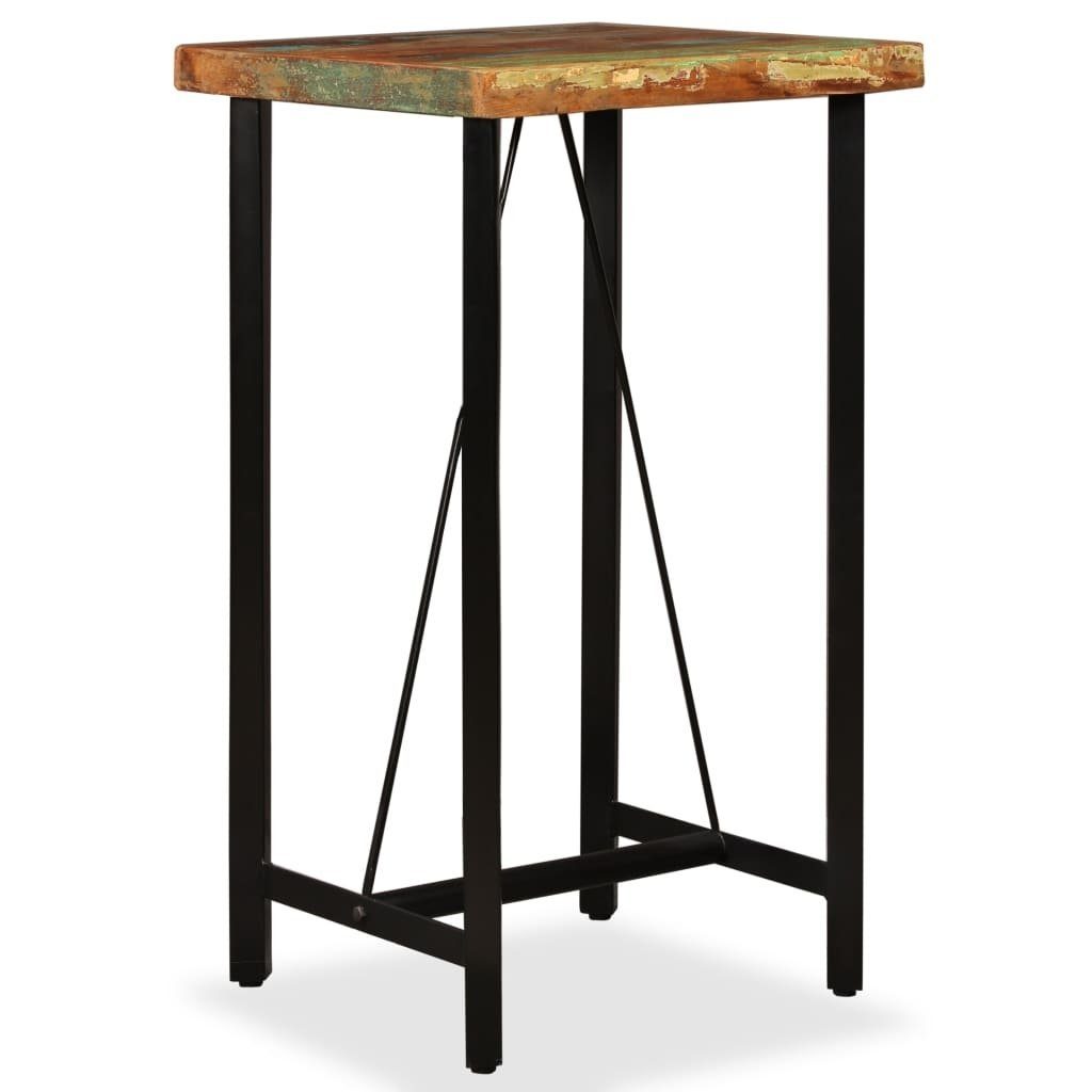 möbelando Stehtisch 295480 (LxBxH: 60x60x107 cm), aus Massivholz in recycle Optik
