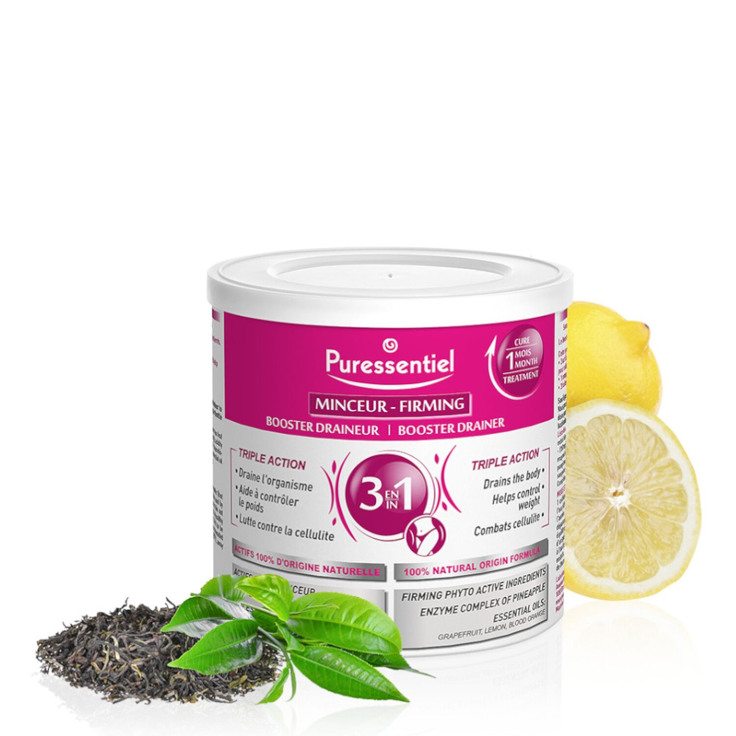 Puressentiel Minceur Booster Draineur Minceur aux 3 huiles essentielles - 240G