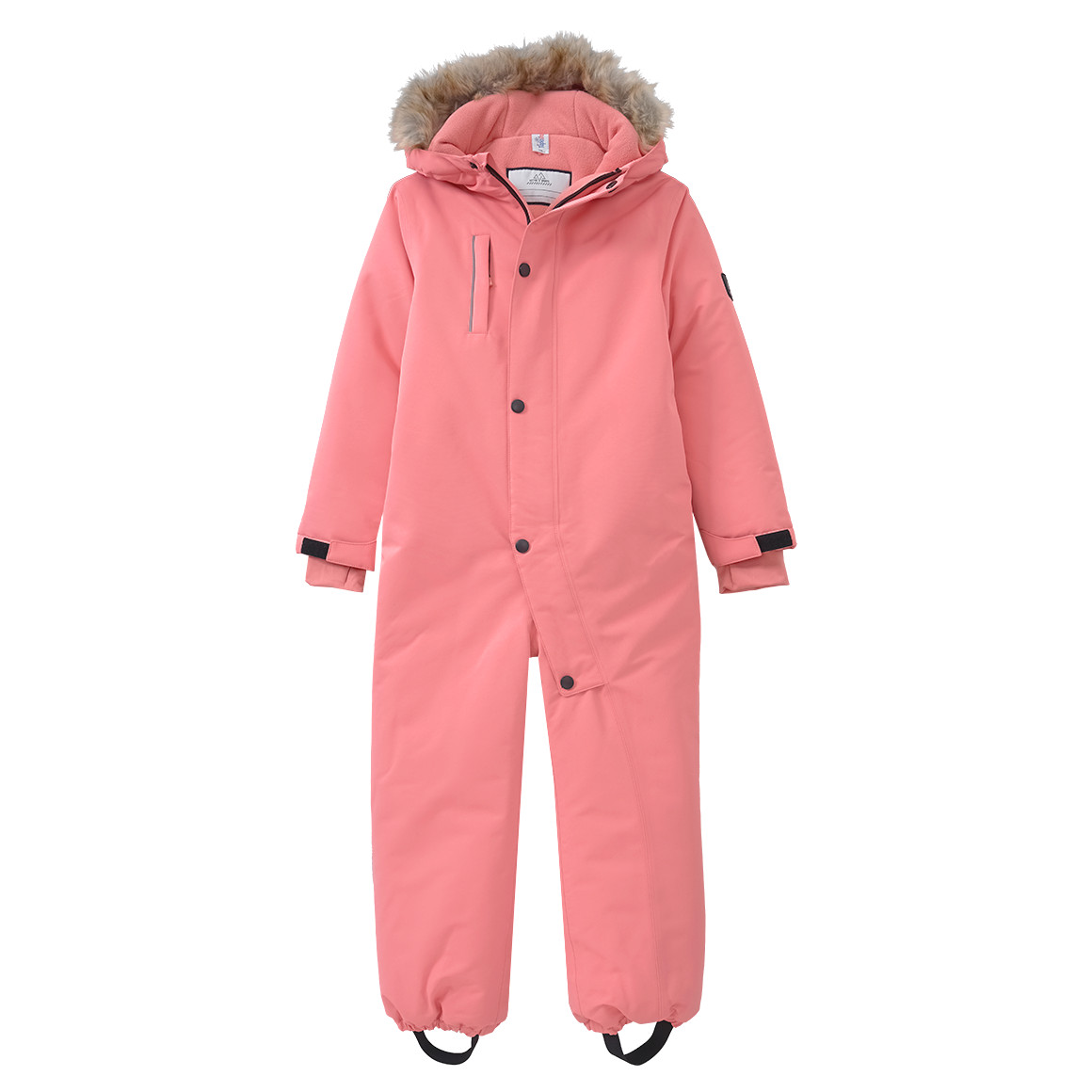 Kinder Schneeoverall mit Fellimitat