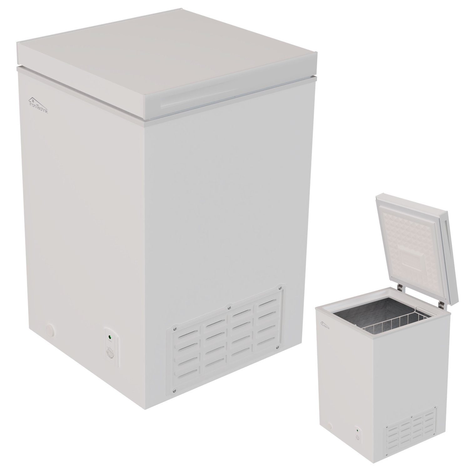 TroniTechnik Gefriertruhe BORGAR 110, 85 cm breit, 100 l, inkl. Einlegekorb, 100 Liter Volumen und Gefrierleistung von 4,5kg/h