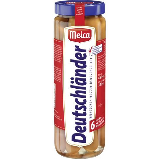 Meica 6 Deutschländer Würstchen 660G
