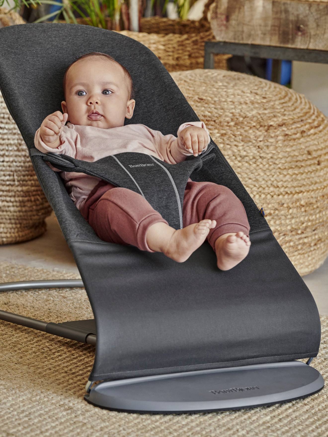Transat Bliss jersey 3D BabyBjörn gris charbon