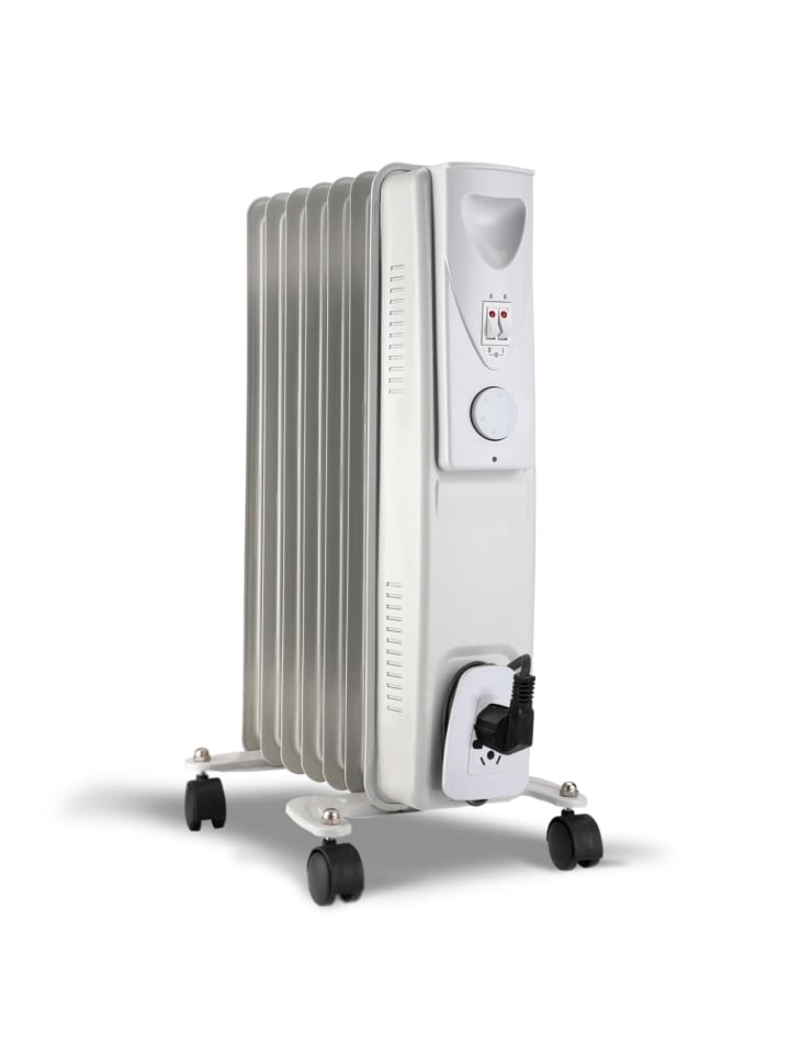 GORANDO Ölradiator 1500w in grau -elektrische Zusatzheizung günstig kaufen onesize