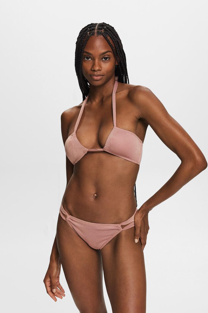 Recycelt: glitzerndes Bandeau-Bikinitop