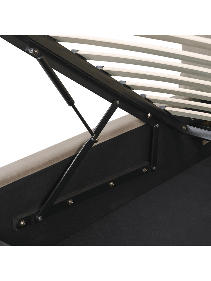 Beliani Doppelbett BAJONNA in Beige - (W) 204 x (H) 102 x (L) 235 cm günstig kaufen onesize