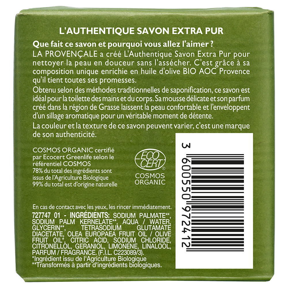 La Provençale L'Authentique Savon Extra-Pur Savon Bio