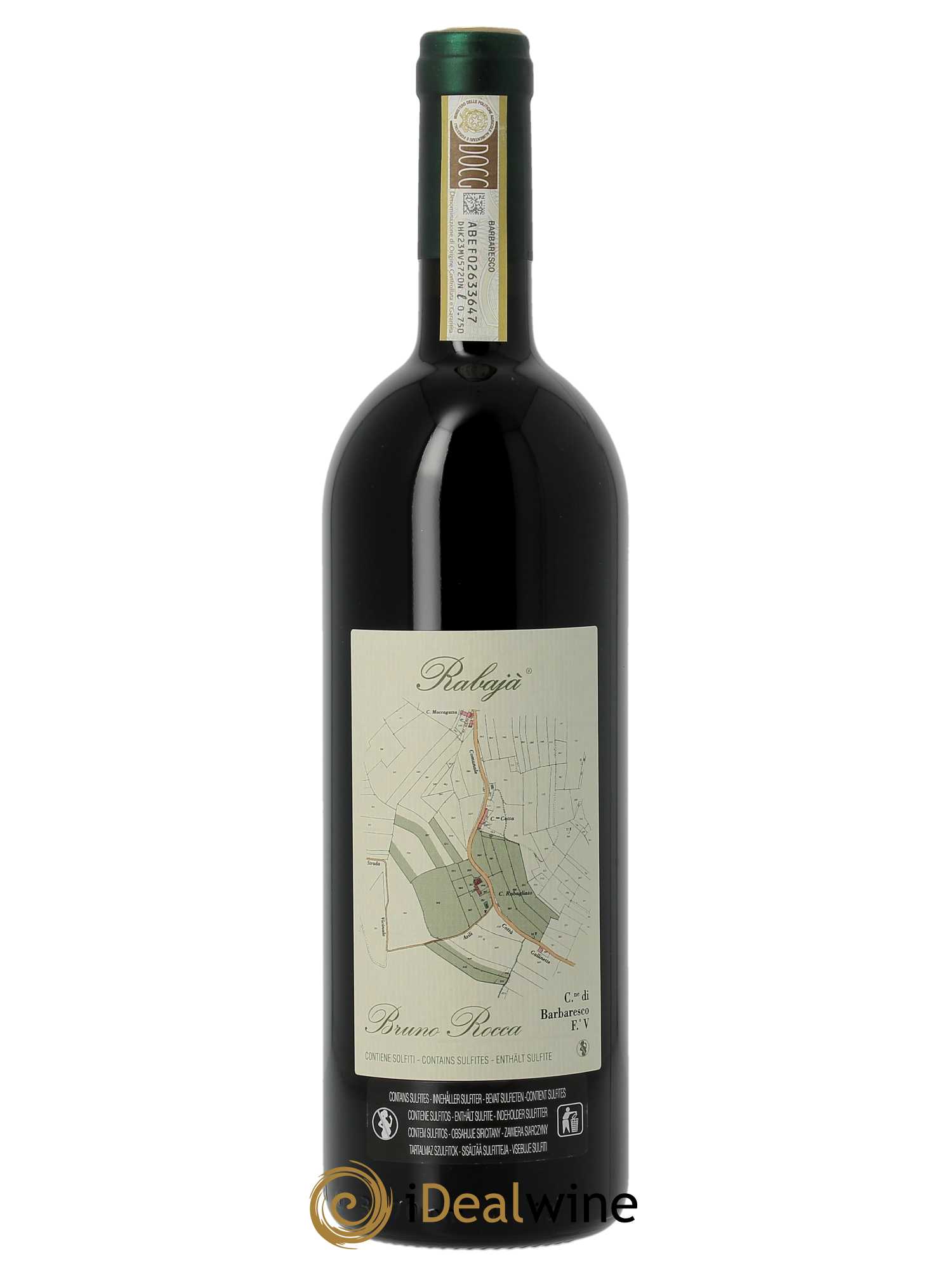 Barbaresco DOCG Rabajà Riserva Bruno Rocca  2014 - Lot de 1 Bouteille