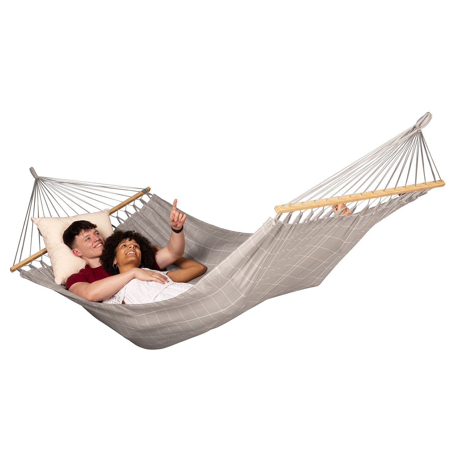 La Siesta Stabhängematte Stabhängematte Alisio Almond - Doppel-Stabhängematte Outdoor - La Sies, Hochwertige Qualität