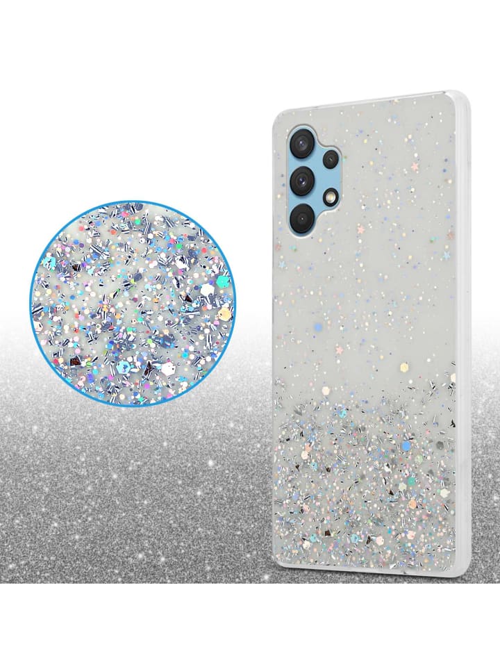 cadorabo Hülle für Samsung Galaxy A32 4G Glitter in Transparent mit Glitter günstig kaufen onesize
