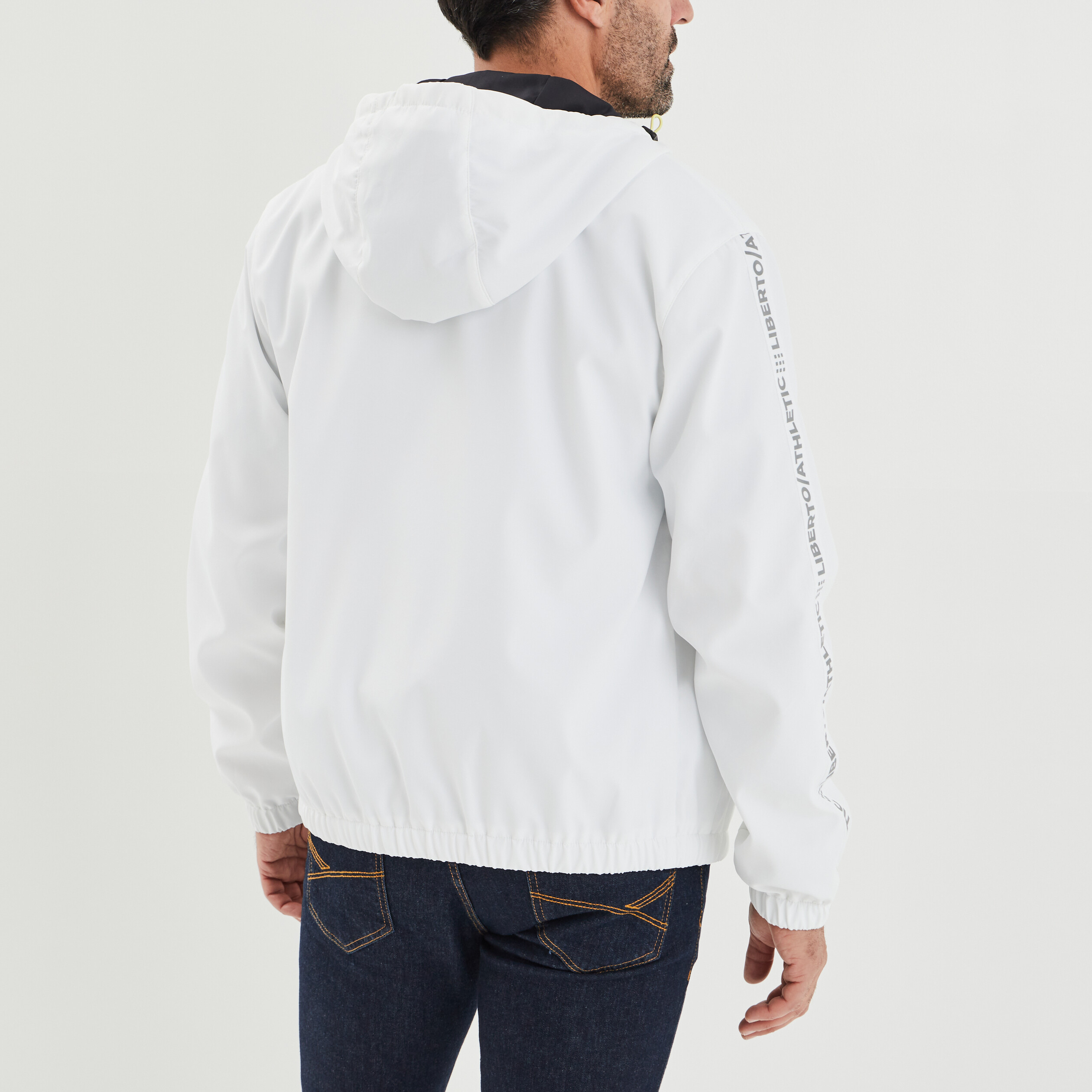 Veste imperméable à capuche Liberto blanc homme | La Halle