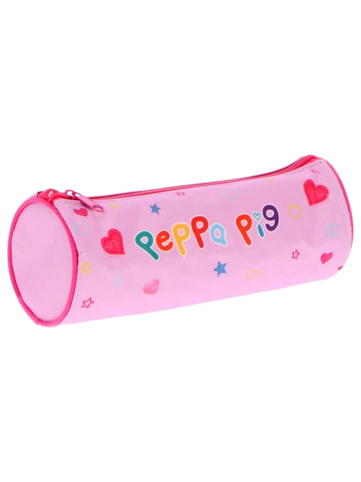 Peppa Pig Federmäppchen Stylisches Etui für Stifte und Bleistifte in Rosa günstig kaufen 22 cm