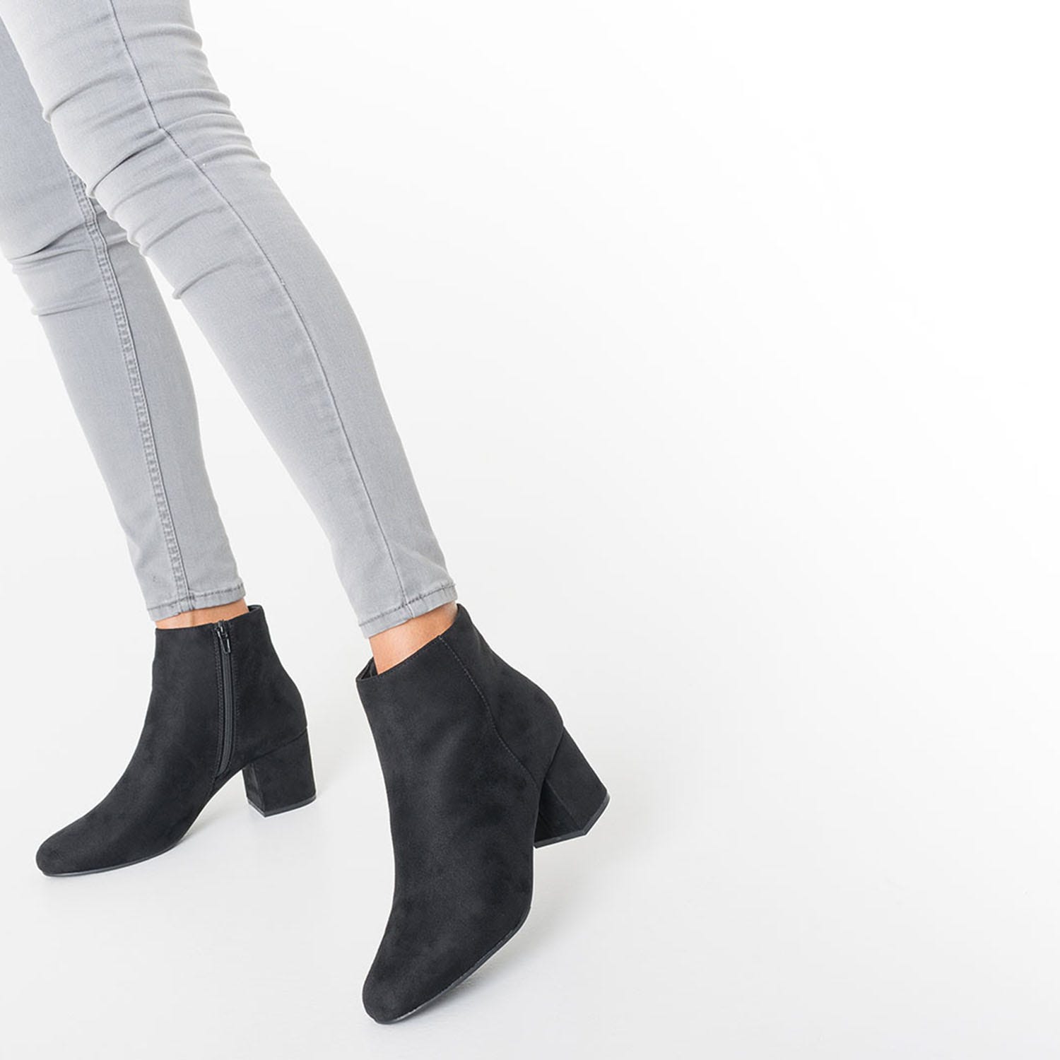 Boots noir suédé